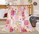 Babydeken ELLA 1003/119 N 100x155cm patchwork roze 1&#215;1 stuk, babydeken