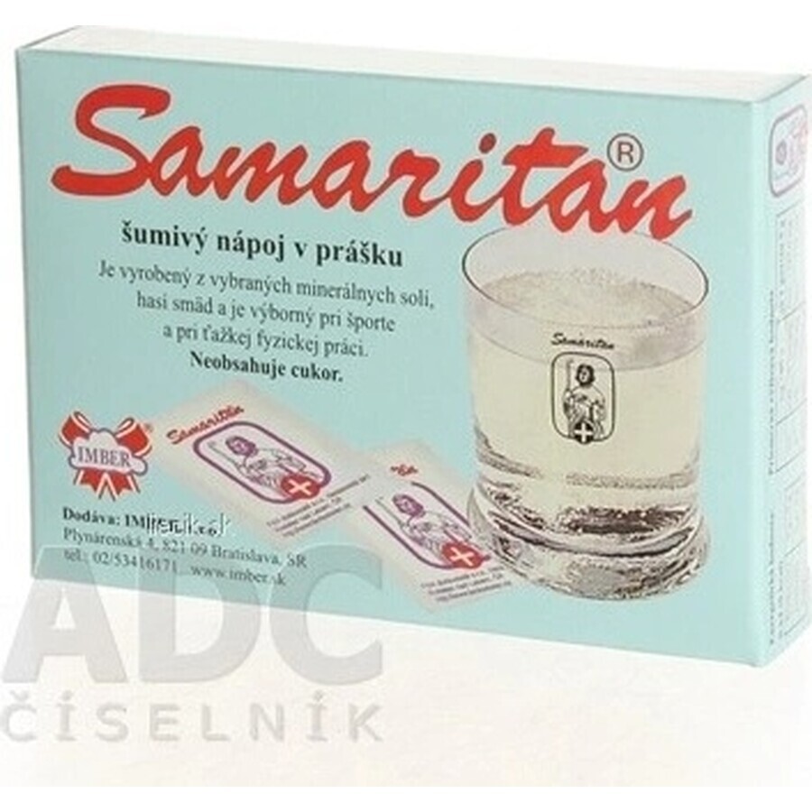 SAMARITAN cu aromă de lămâie 8×5 buc, băutură spumantă