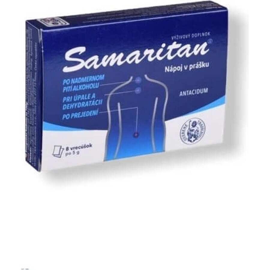 SAMARITAN cu aromă de lămâie 8×5 buc, băutură spumantă