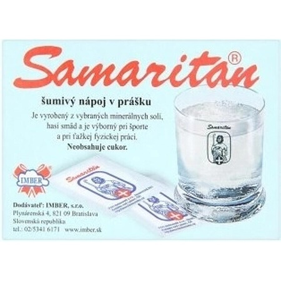 SAMARITAN cu aromă de lămâie 8×5 buc, băutură spumantă