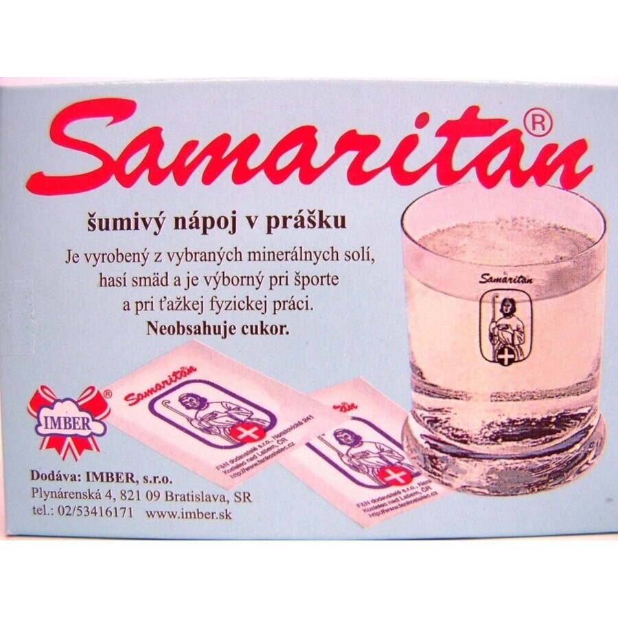 SAMARITAN cu aromă de lămâie 8×5 buc, băutură spumantă