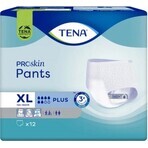 TENA PANTS PLUS EXTRA LARGE 1×12 pieces, stretch absorbent briefs, absorption 1440 ml, hip circumference 120-160 cm