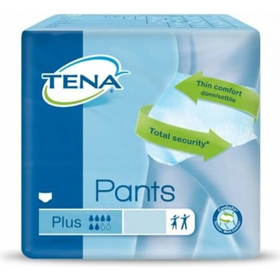 TENA PANTS PLUS EXTRA LARGE 1×12 pieces, stretch absorbent briefs, absorption 1440 ml, hip circumference 120-160 cm