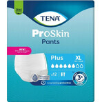 TENA PANTS PLUS EXTRA LARGE 1×12 pieces, stretch absorbent briefs, absorption 1440 ml, hip circumference 120-160 cm