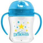 Brown's mug with soft mouthpiece 180ml from 6m blue 1×1 pc, blue mug, 6m+.