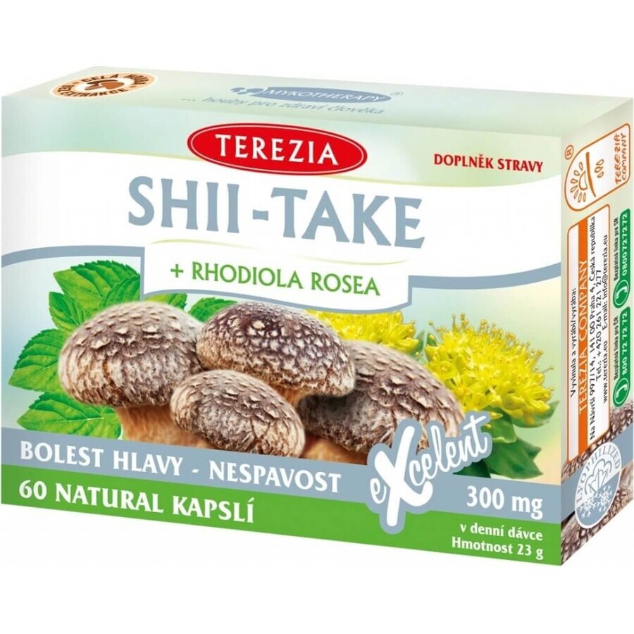 TEA THEREZIA SHII-TAKE + RHODIOLA ROSEA 1×60 cps, food supplement