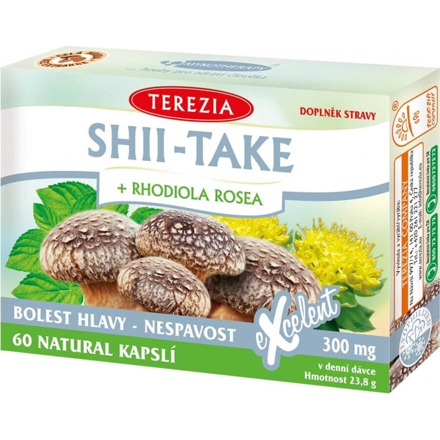 TEA THEREZIA SHII-TAKE + RHODIOLA ROSEA 1×60 cps, food supplement