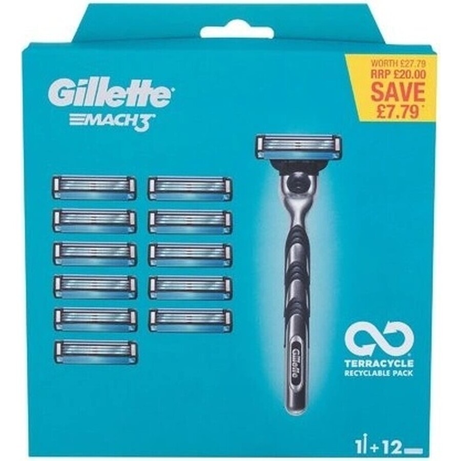 Gillette Mach3 Special Pack Radea + 12nh 1×1 pc