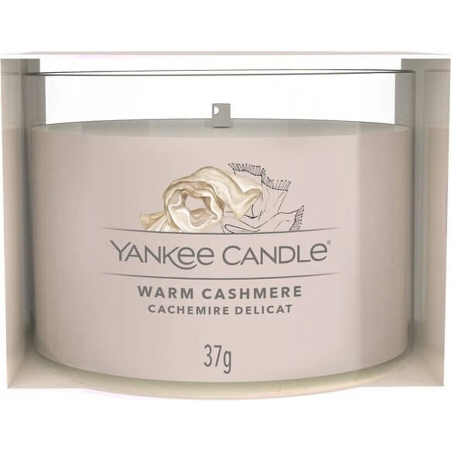 Yankee Candle - Warm Cashmere 1×37g bougie votive en verre, bougie parfumée