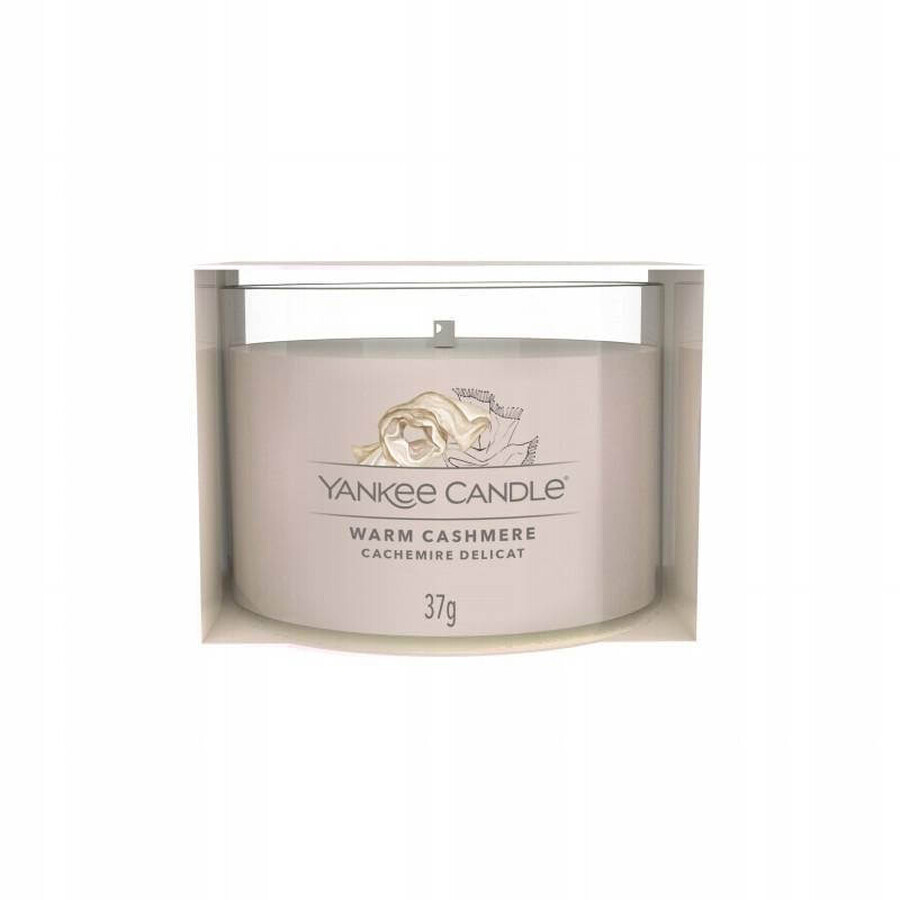 Yankee Candle - Warm Cashmere 1×37g bougie votive en verre, bougie parfumée