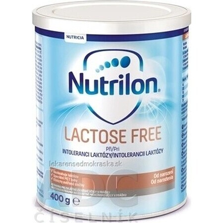 Nutrilon LACTOSE FREE 1×400 g, milk formula, from birth