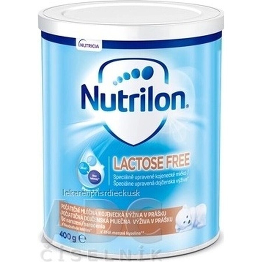 Nutrilon LACTOSE FREE 1×400 g, milk formula, from birth