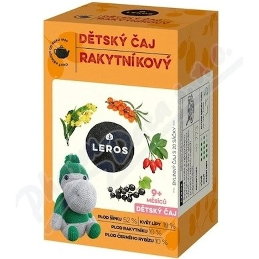 LEROS Kinderthee - Duindoorn 20×2 g, thee