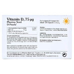 Bio Vitamina D3 3000IU D-Perlas 75 mcg, 80 cápsulas blandas, Pharma Nord