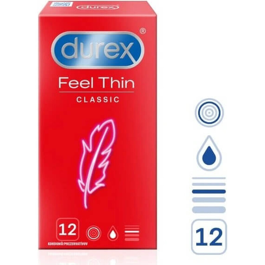 DUREX Feel Thin Classic 1×12 buc, prezervative