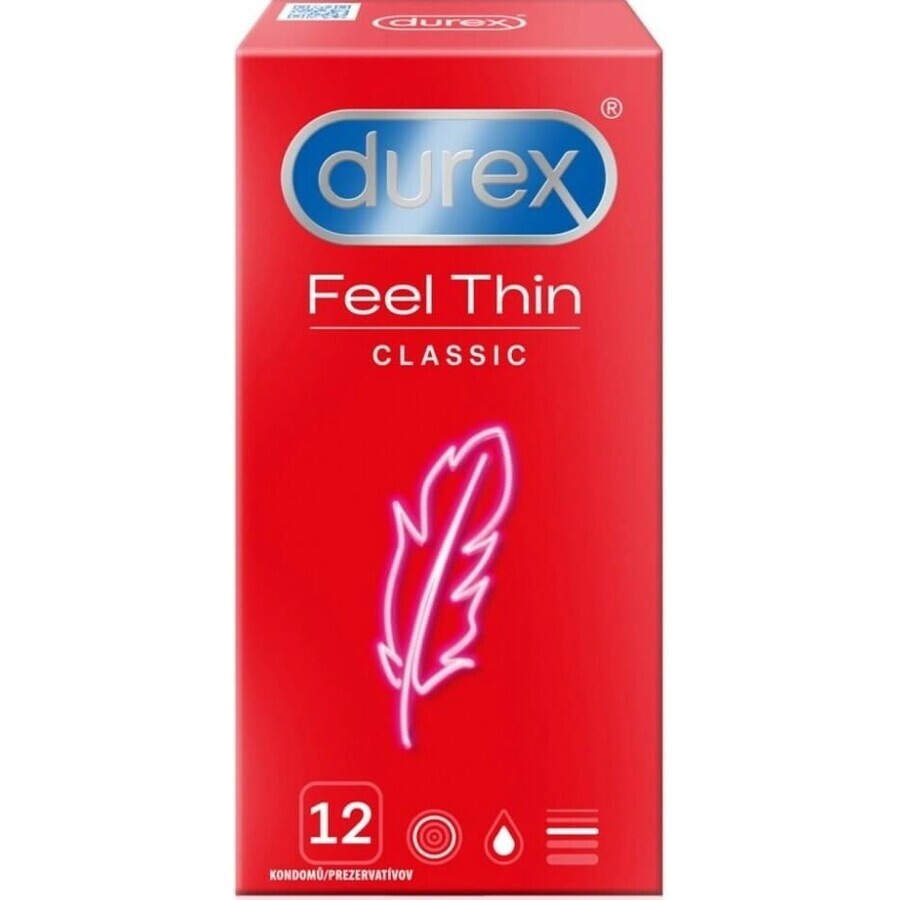 DUREX Feel Thin Classic 1×12 buc, prezervative