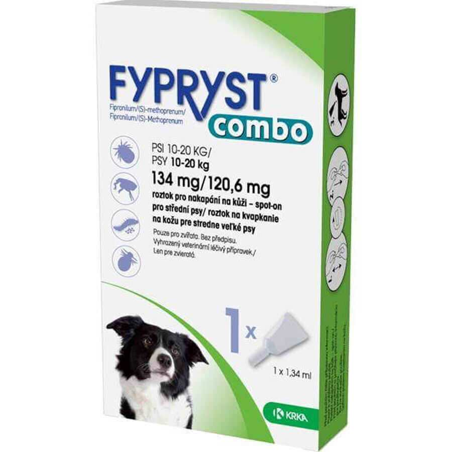 FYPRYST combo 134 mg/120,6 mg PSY 10-20 KG 1×1,34 ml, vlooienpreparaat