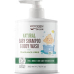 Houten Lepel Baby Douchegel/Shampoo 2in1 geurvrij 300ml 1×300ml, baby douchegel