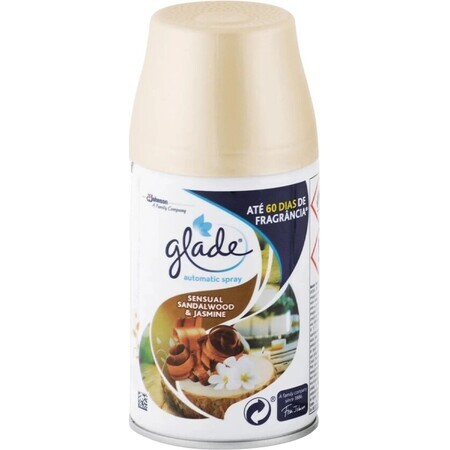 Glade spray automatique - recharge Santal 1×269 ml, recharge pour rafraîchisseur d'air