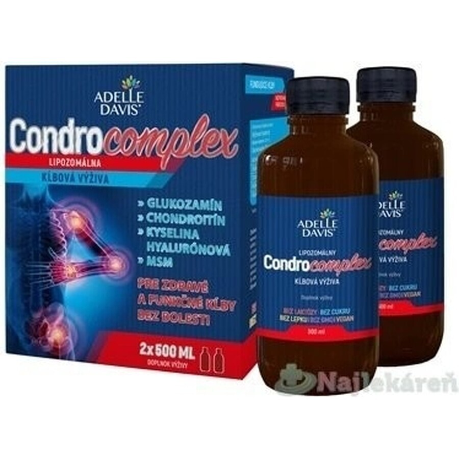 Adelle Davis CONDROCOMPLEX Liposomale Gewrichtsvoeding 2×500 ml, voedingssupplement