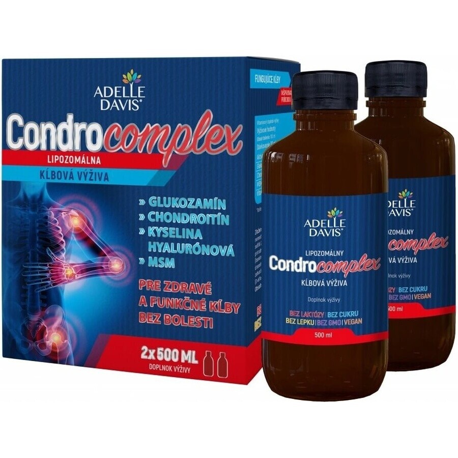 Adelle Davis CONDROCOMPLEX Liposomale Gewrichtsvoeding 2×500 ml, voedingssupplement