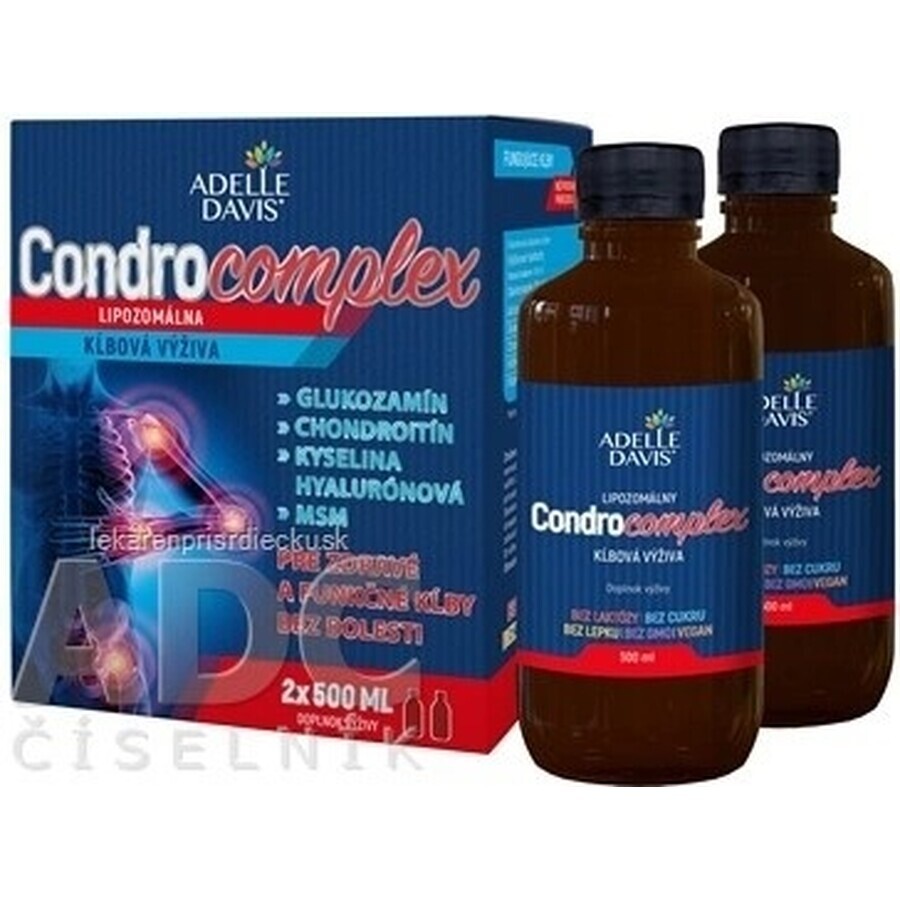 Adelle Davis CONDROCOMPLEX Liposomale Gewrichtsvoeding 2×500 ml, voedingssupplement