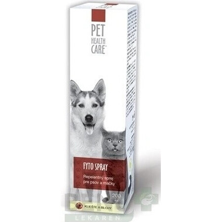 PET HEALTH CARE FYTO SPRAY 1×200 ml, afweermiddel voor honden en katten