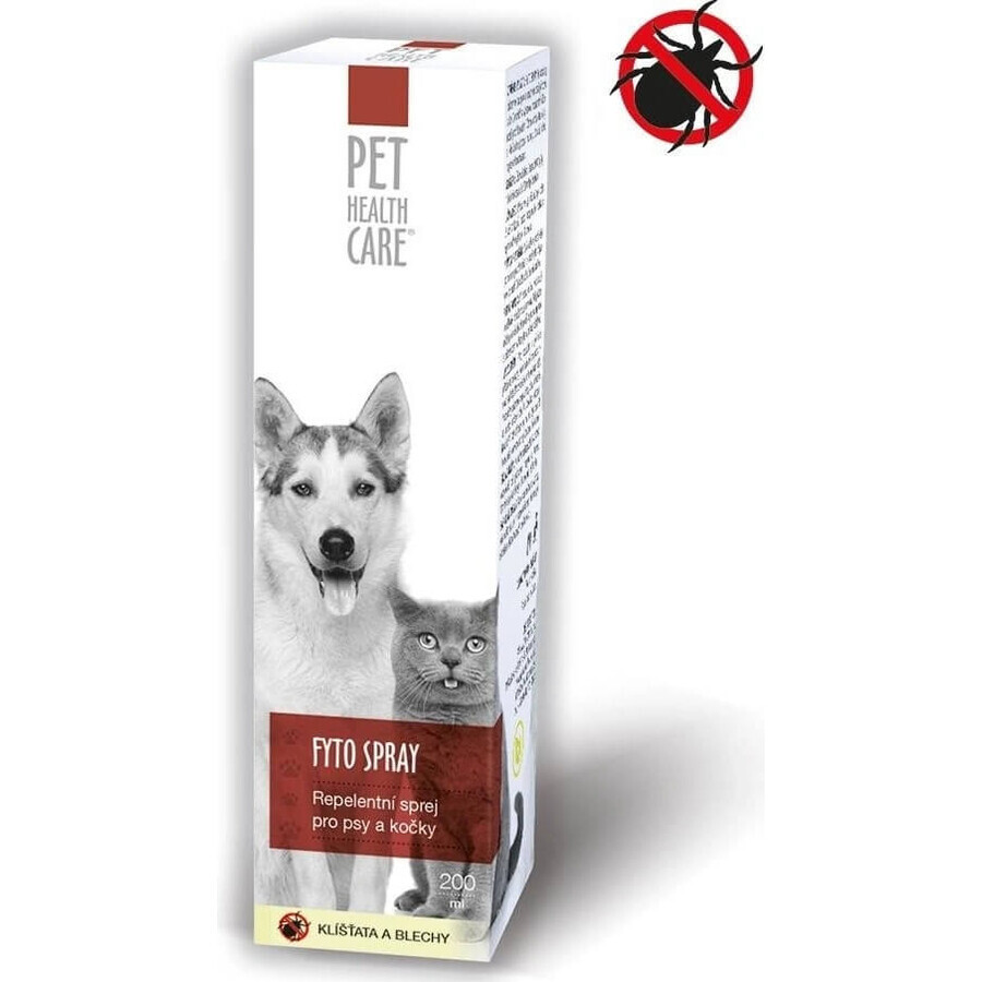 PET HEALTH CARE FYTO SPRAY 1×200 ml, afweermiddel voor honden en katten