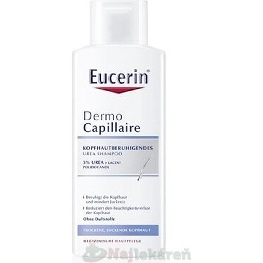 Eucerin DermoCapillaire 5% Șampon uree 1×250 ml, pentru piele uscată