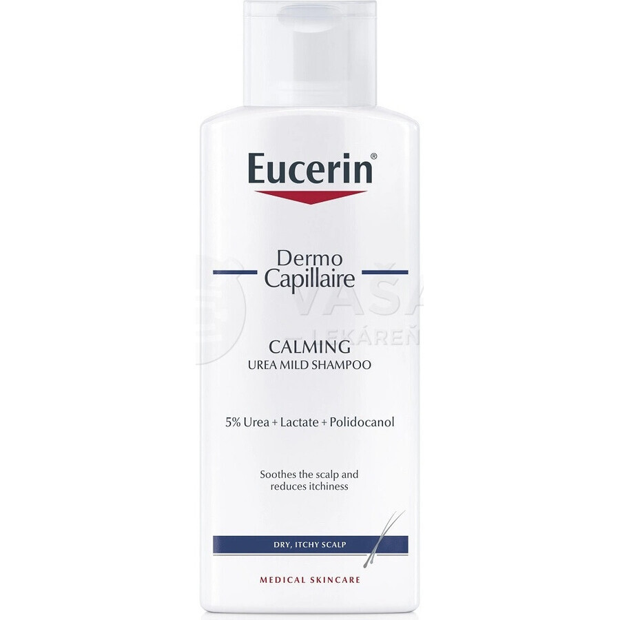 Eucerin DermoCapillaire 5% Șampon uree 1×250 ml, pentru piele uscată