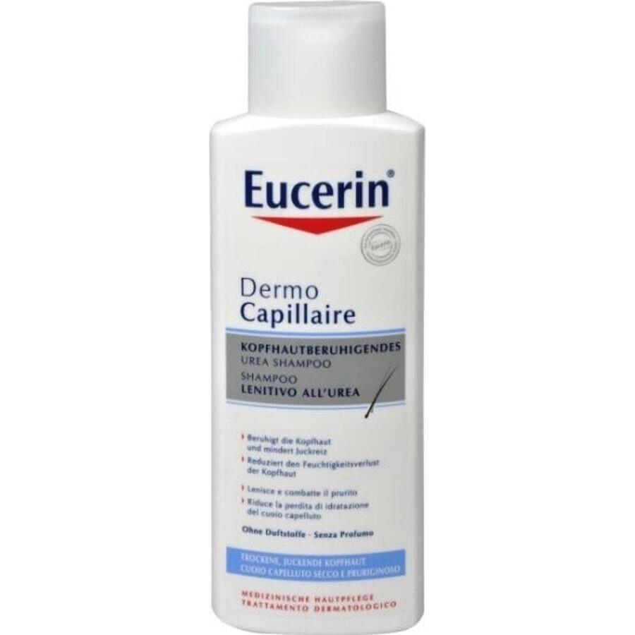 Eucerin DermoCapillaire 5% Șampon uree 1×250 ml, pentru piele uscată