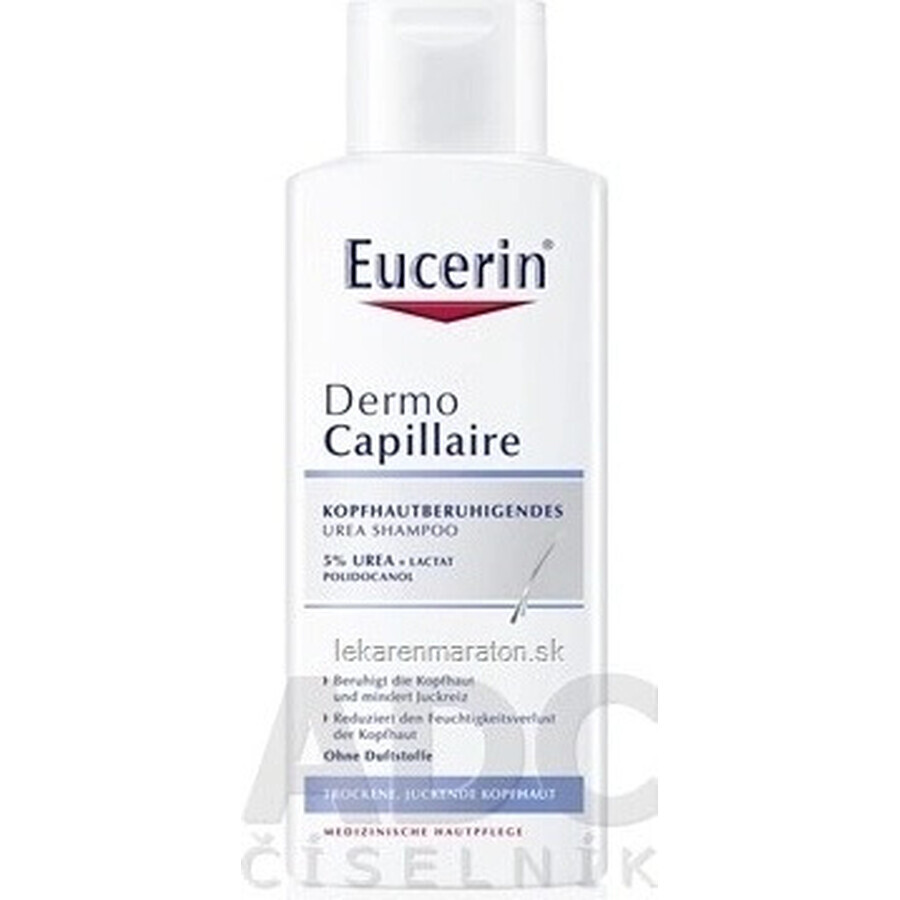 Eucerin DermoCapillaire 5% Șampon uree 1×250 ml, pentru piele uscată