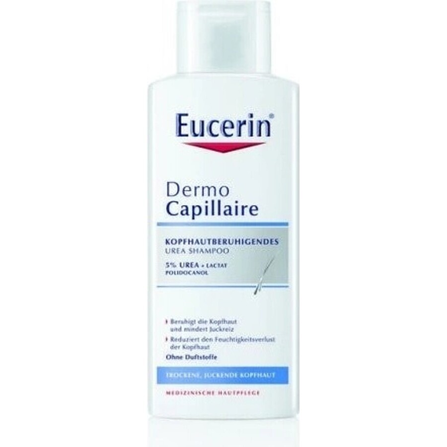 Eucerin DermoCapillaire 5% Șampon uree 1×250 ml, pentru piele uscată