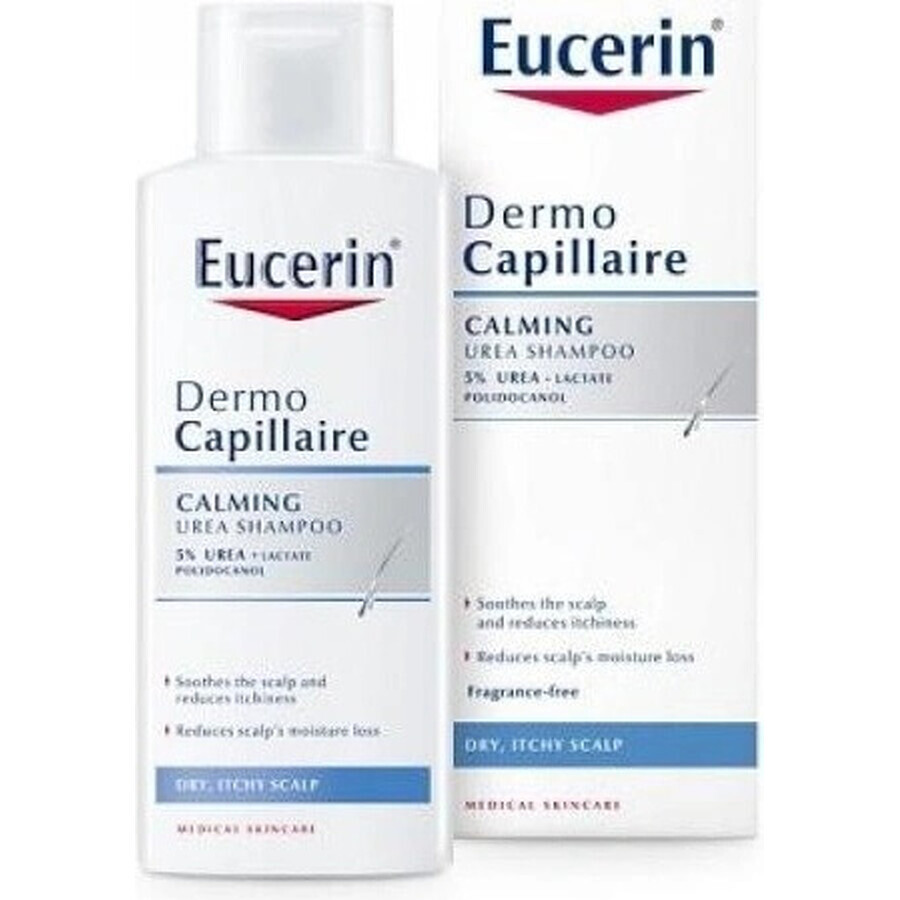 Eucerin DermoCapillaire 5% Șampon uree 1×250 ml, pentru piele uscată