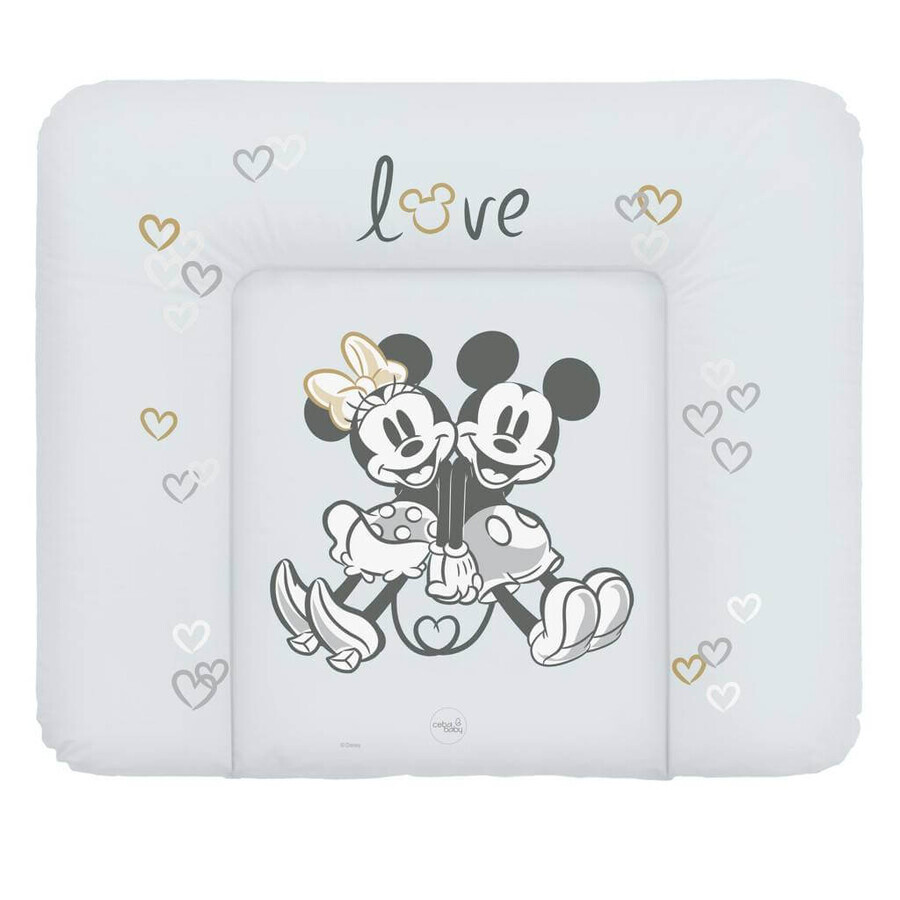 CEBA Soft replacement mat for dresser (85x72) Disney Minnie & Mickey Gray 1×1 pc