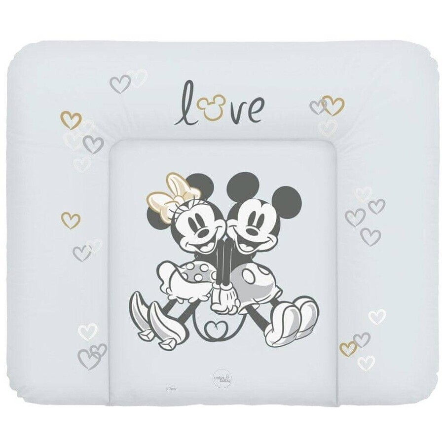 CEBA Soft replacement mat for dresser (85x72) Disney Minnie & Mickey Gray 1×1 pc