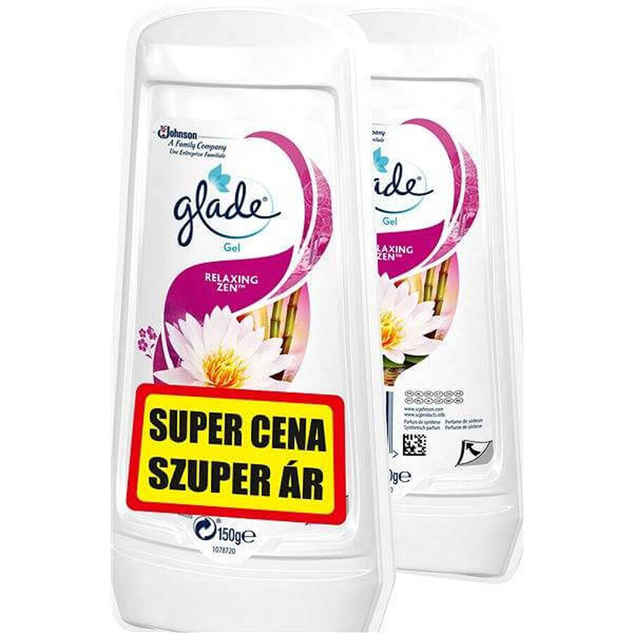 Glade Relaxing Zen Gel Relaxing Zen Duopack 2×150 g, Lufterfrischer