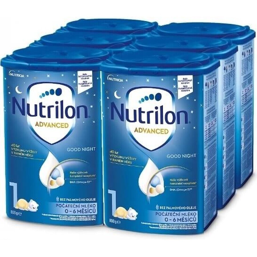 Nutrilon Advanced 1 Good Night 6×800 g, infant milk