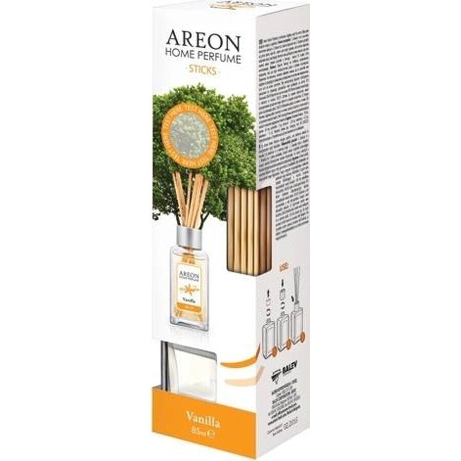 AREON Vanille Geurstokjes 85ml 1×1 stuk, luchtverfrisser