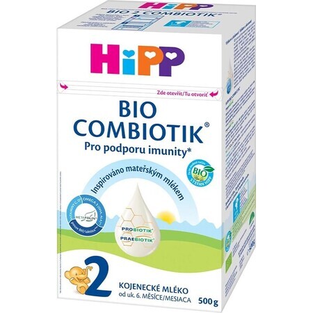 HiPP 2 BIO Combiotik® Préparation pour nourrissons de suite (à partir de 6 mois) 1×500 g, préparation pour nourrissons