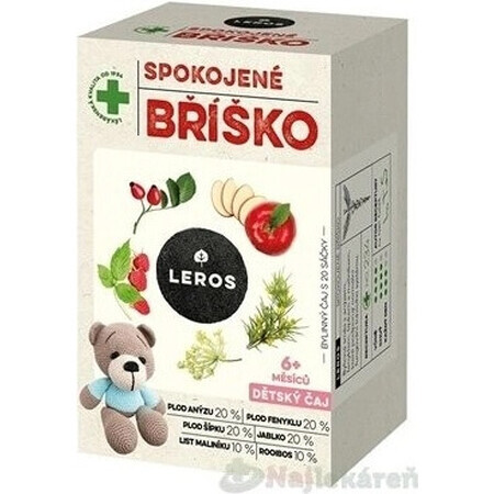 LEROS CHILDREN'S TEA SOOTHY BELLY 20×2 g, kruidenbuikthee voor kinderen