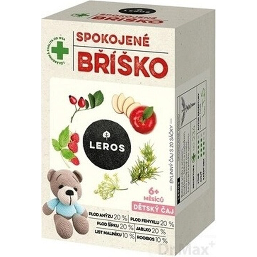 LEROS CHILDREN'S TEA SOOTHY BELLY 20×2 g, kruidenbuikthee voor kinderen