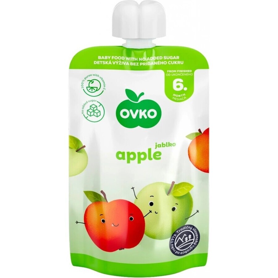 OVKO Alimente pentru copii Măr 1×120 g, capsulă de fructe