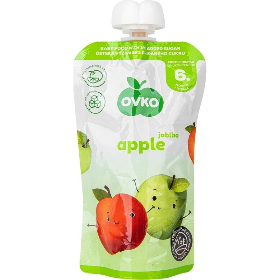 OVKO Alimente pentru copii Măr 1×120 g, capsulă de fructe