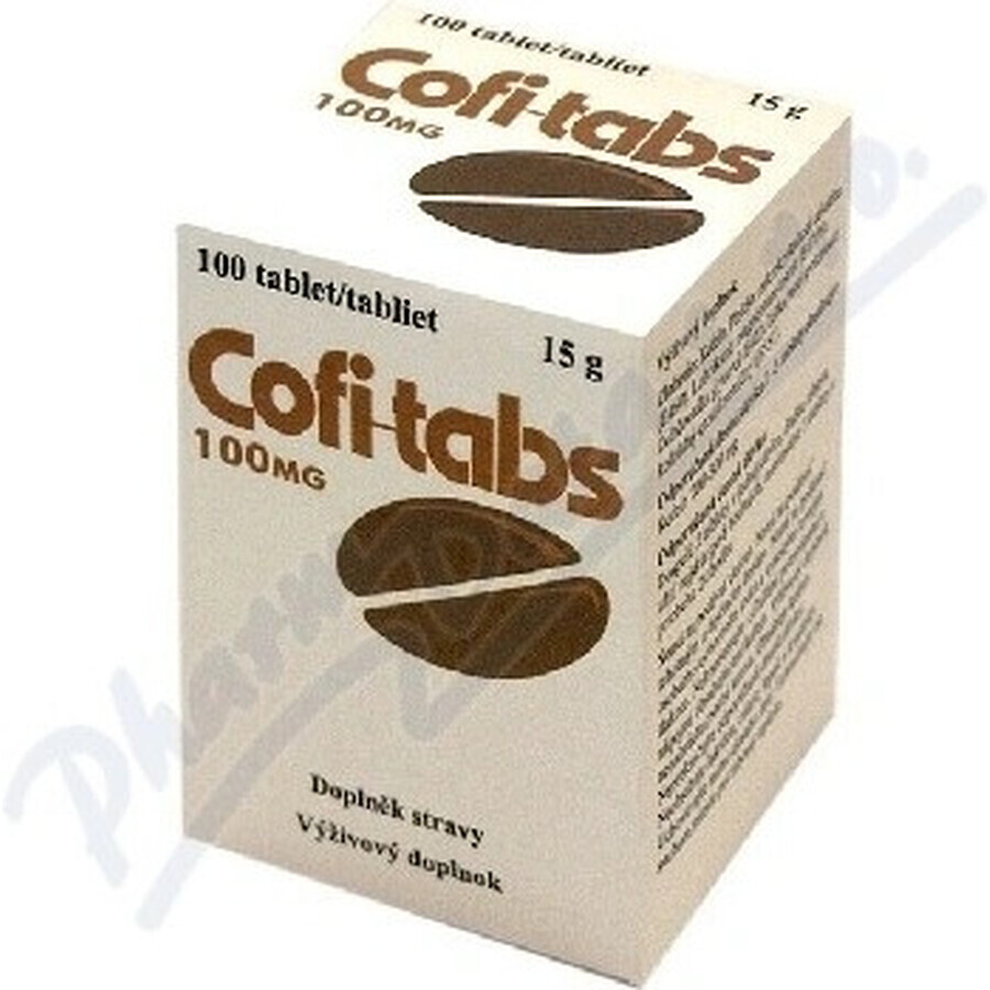 Vitabalans Cofi-tabs 1×100 tbl, tabletten met cafeïne