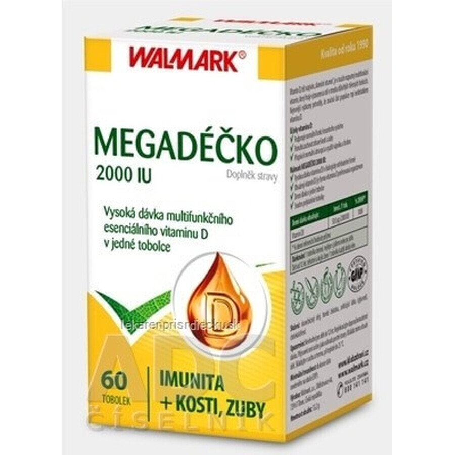 WALMARK Megadose 2000 UI 1×60 cps, vitamine D