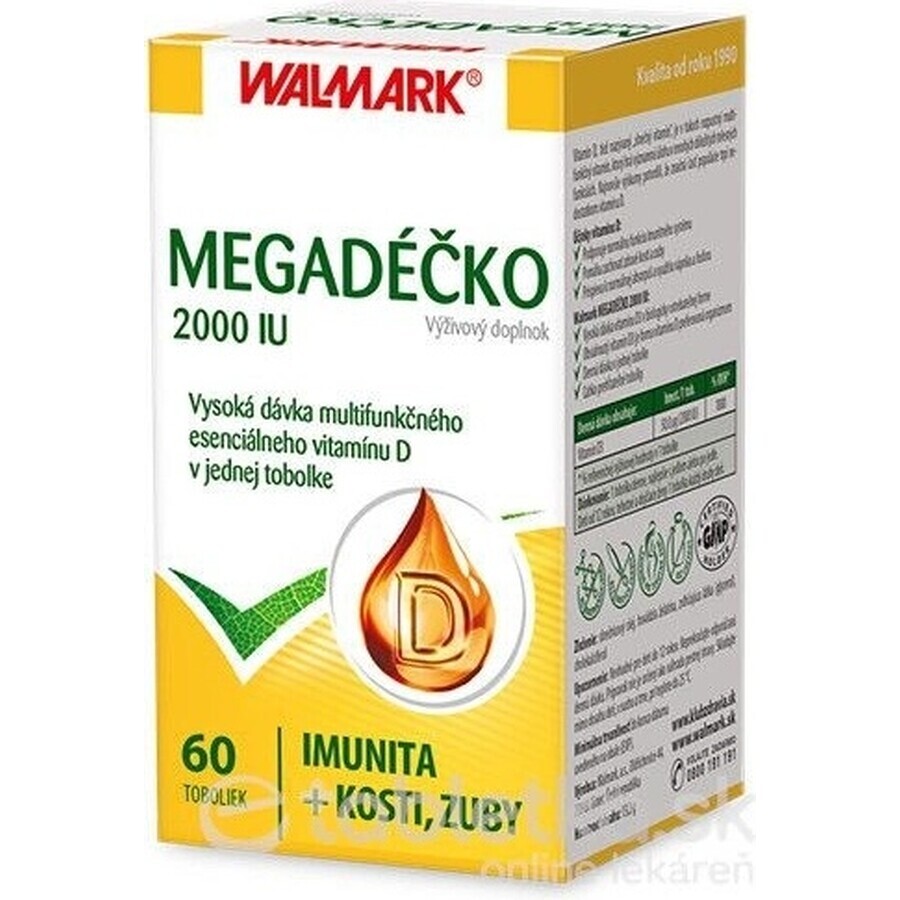 WALMARK Megadose 2000 UI 1×60 cps, vitamine D