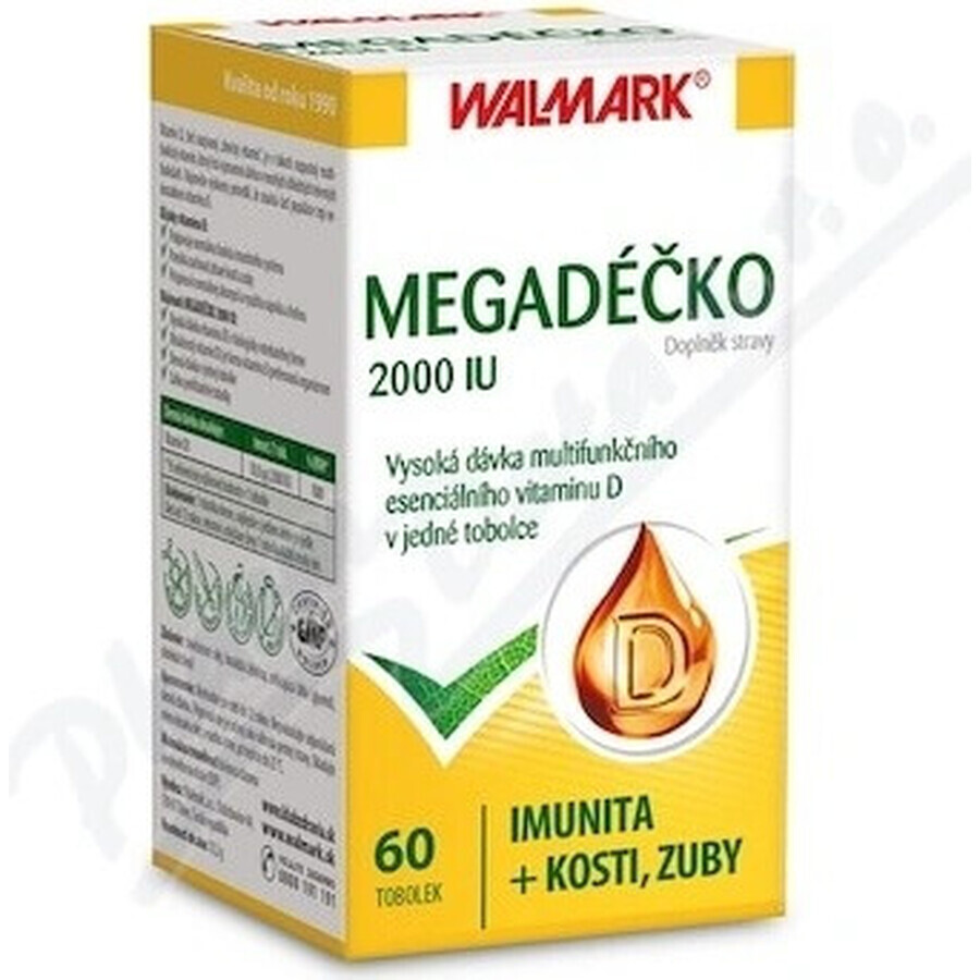 WALMARK Megadose 2000 UI 1×60 cps, vitamine D