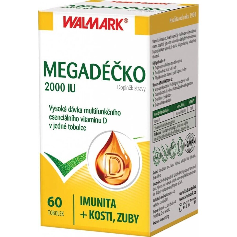 WALMARK Megadose 2000 UI 1×60 cps, vitamine D