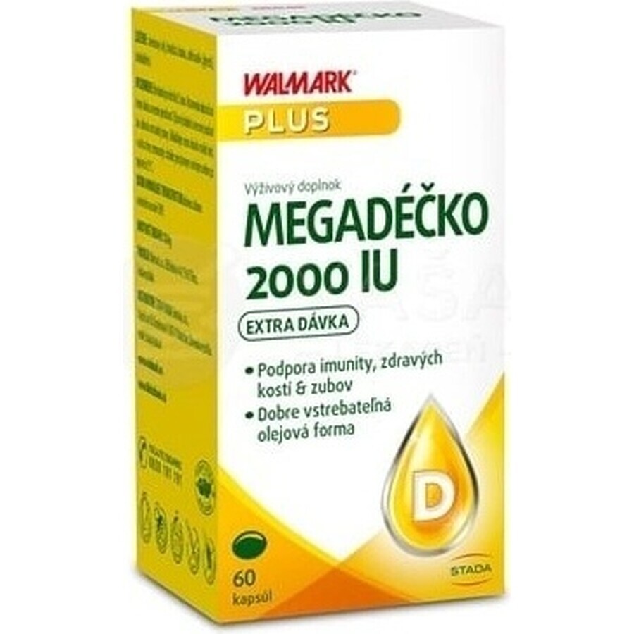 WALMARK Megadose 2000 UI 1×60 cps, vitamine D